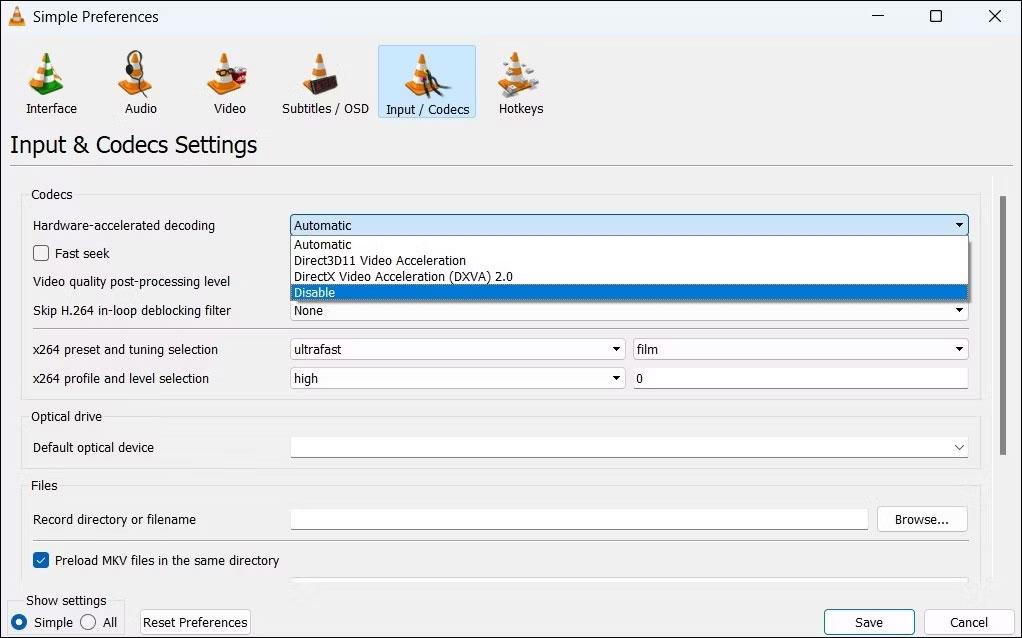 Khắc phục lỗi video playback trên VLC Media Player