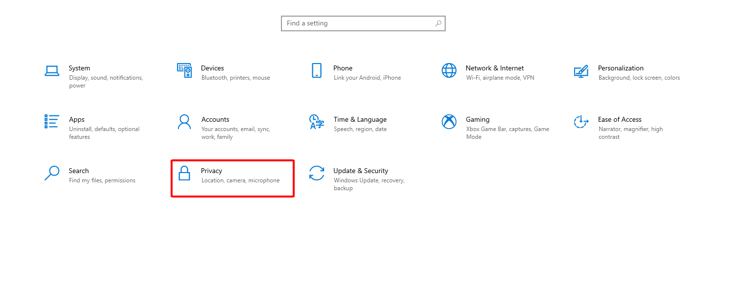 Cách bật định vị Laptop Windows