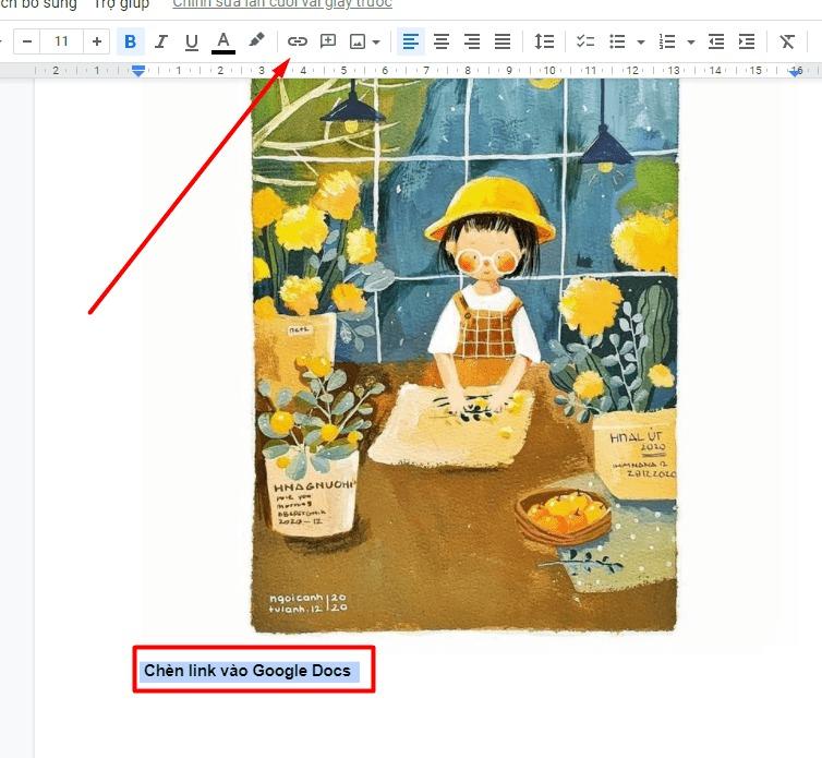 Mách bạn cách chèn link vào văn bản trong Google Docs