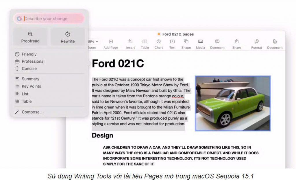 4 Tính Năng Nổi Bật Trong macOS Sequoia 15.1