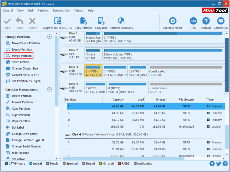 Hướng Dẫn Gộp Phân Vùng Ổ Cứng Trên Windows 10 Mà Không Mất Dữ Liệu