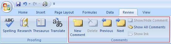Hướng Dẫn Sử Dụng Comments Tool trong MS Excel